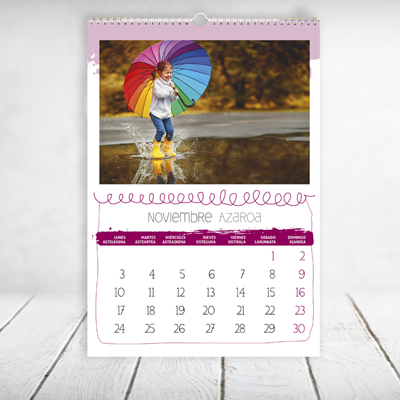 Calendario A3 mes/página