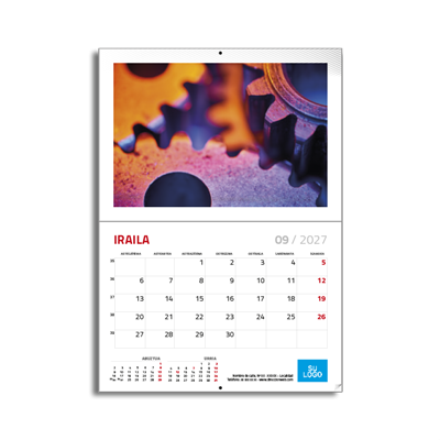 Euskera - Calendario A4 grapado