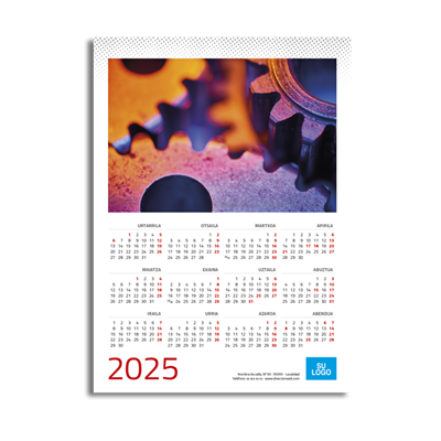 Euskera - Calendario 31x43 poster