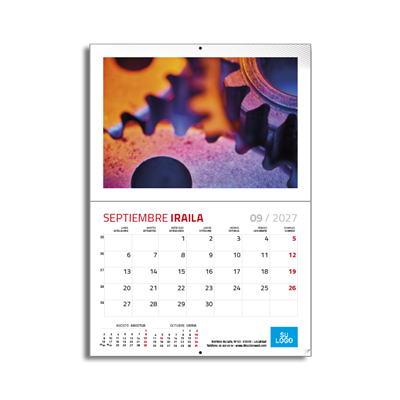 Bilingüe - Calendario A4 grapado