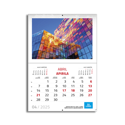 Bilingüe - Calendario A4 grapado